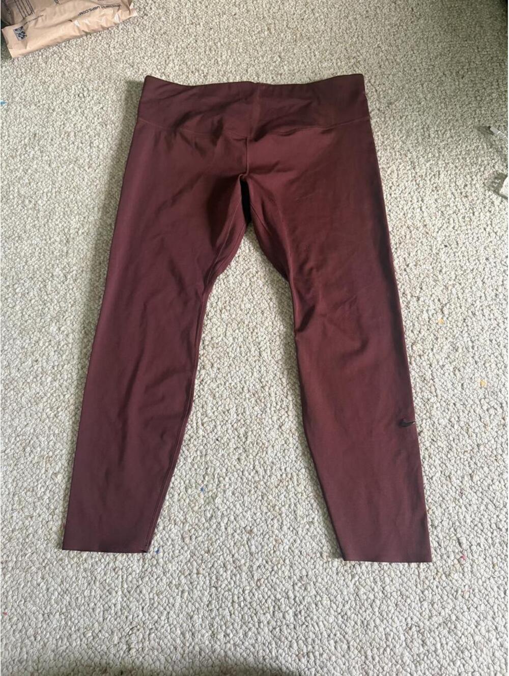 Nike burgundy leggings